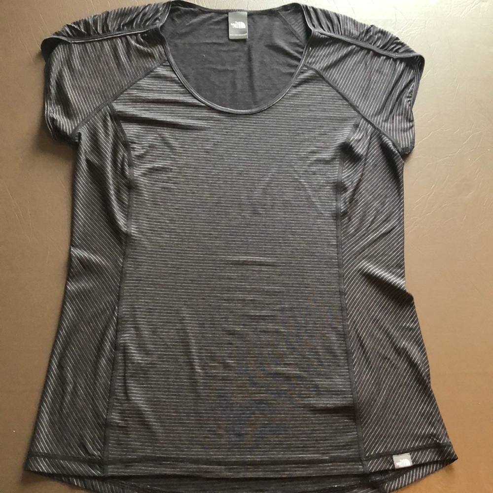 Women's Black Striped Top